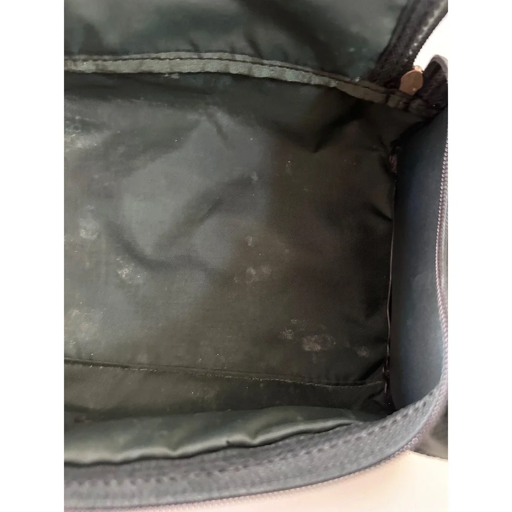 Tumi Case Zippered Travel Dark Green Canvas Unisex Accessory Cosmetic Hang fob